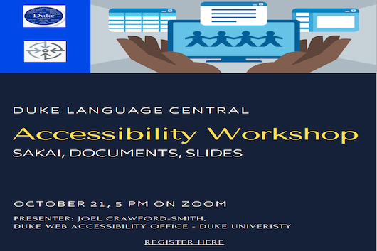 Accessibility Workshop. Sakai, Documents, Slides